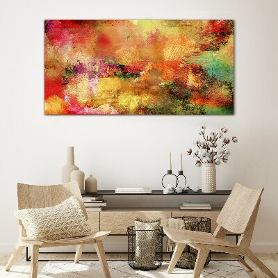 Tablou sticla Haos abstract colorat