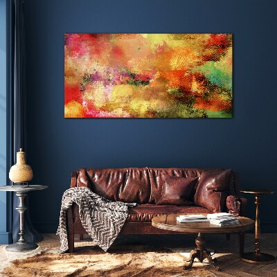 Tablou sticla Haos abstract colorat