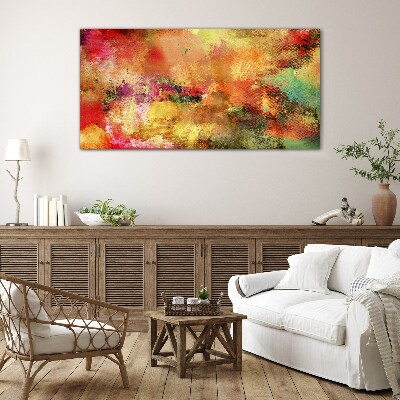 Tablou sticla Haos abstract colorat