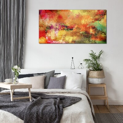 Tablou sticla Haos abstract colorat