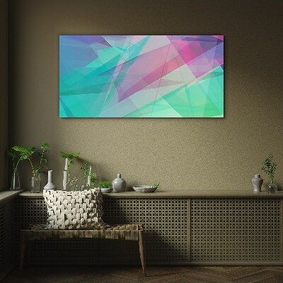 Tablou sticla Geometrii transparente în nuanțe pastelate