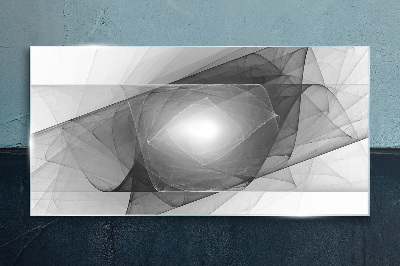 Tablou sticla Compozitie abstracta in nuante de gri
