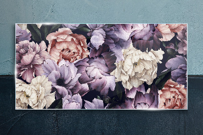 Tablou sticla Aranjament floral in nuante pastelate
