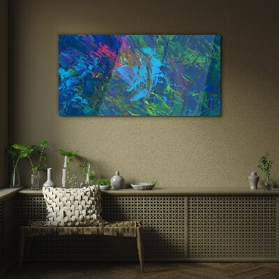 Tablou sticla Haos colorat de abstractizare