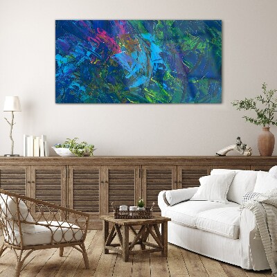 Tablou sticla Haos colorat de abstractizare