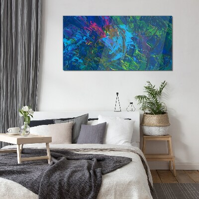 Tablou sticla Haos colorat de abstractizare