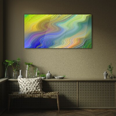 Tablou sticla Vârtej colorat de abstractizare