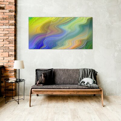 Tablou sticla Vârtej colorat de abstractizare