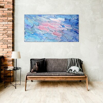 Tablou sticla Valuri pastelate
