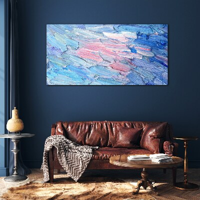Tablou sticla Valuri pastelate