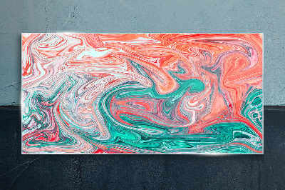 Tablou sticla Vârtejuri colorate de abstractizare