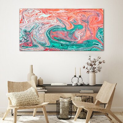 Tablou sticla Vârtejuri colorate de abstractizare