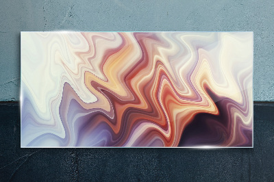 Tablou sticla Valuri de abstractizare colorată