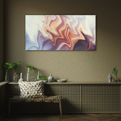 Tablou sticla Valuri de abstractizare colorată