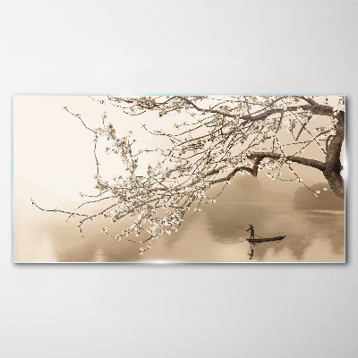 Tablou sticla Peisaj în tonuri sepia