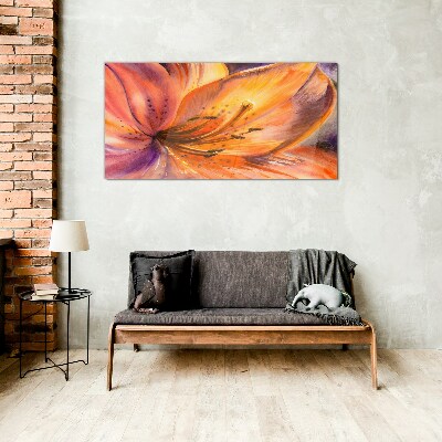 Tablou sticla Răpire florală