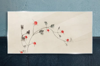 Tablou sticla Panglică florală