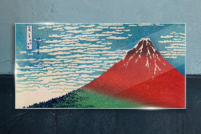 Tablou sticla Muntele Fuji în nori