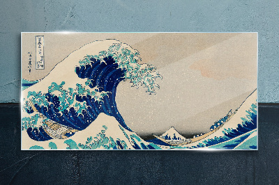 Tablou sticla Marele Val de lângă Kanagawa
