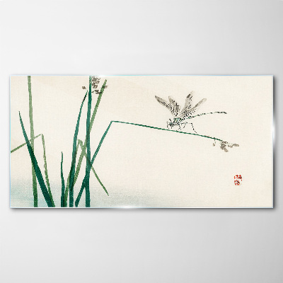 Tablou sticla Delicatesa naturii cu un fluture