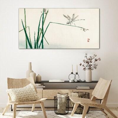 Tablou sticla Delicatesa naturii cu un fluture