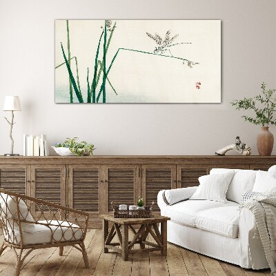 Tablou sticla Delicatesa naturii cu un fluture