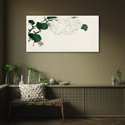 Tablou sticla Aranjament floral cu frunze