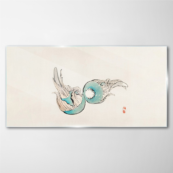 Tablou sticla Ilustrație de pește japonez