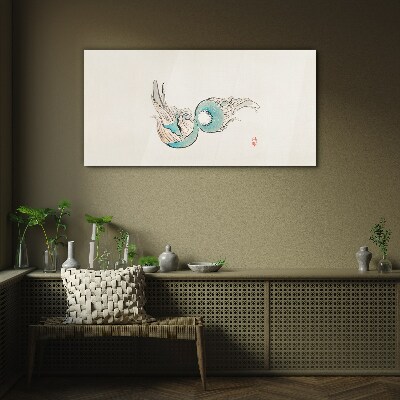 Tablou sticla Ilustrație de pește japonez