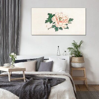 Tablou sticla Frumusețe florală în nuanțe delicate