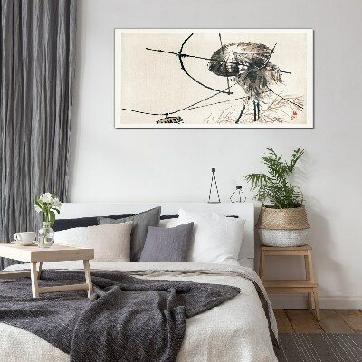 Tablou sticla Meduzele în linii abstracte