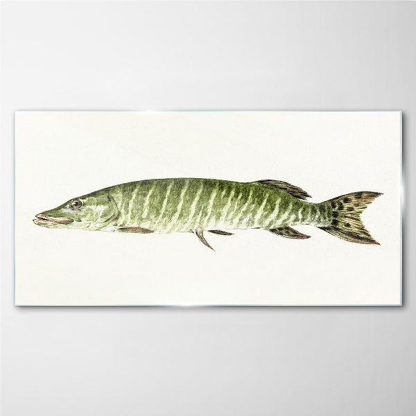 Tablou sticla Muskie în habitatul său natural