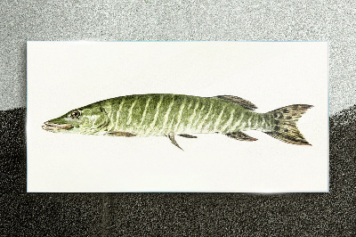 Tablou sticla Muskie în habitatul său natural