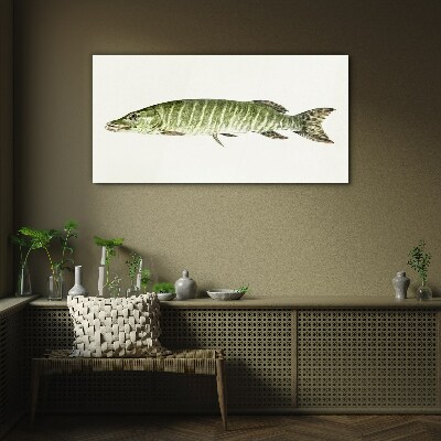 Tablou sticla Muskie în habitatul său natural