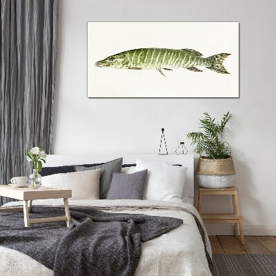 Tablou sticla Muskie în habitatul său natural