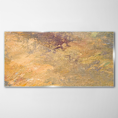 Tablou sticla Reflecții aurii într-un peisaj abstract