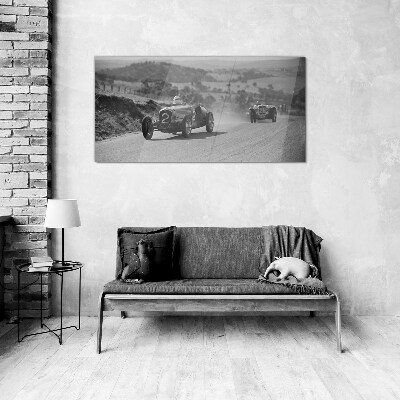 Tablou sticla Fiori de curse din anii 1950.