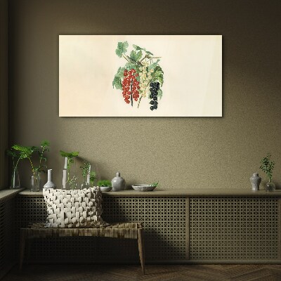 Tablou sticla Buchet de fructe cu coacaze