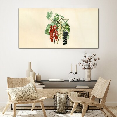 Tablou sticla Buchet de fructe cu coacaze