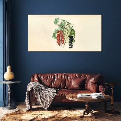 Tablou sticla Buchet de fructe cu coacaze