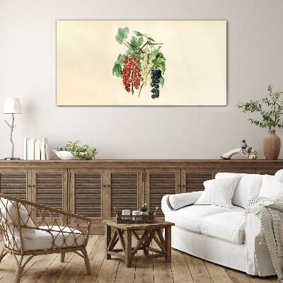 Tablou sticla Buchet de fructe cu coacaze