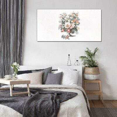 Tablou sticla Buchet de flori într-o vază