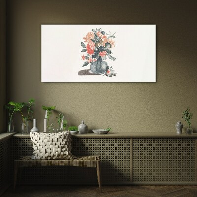 Tablou sticla Aranjament floral in vaza