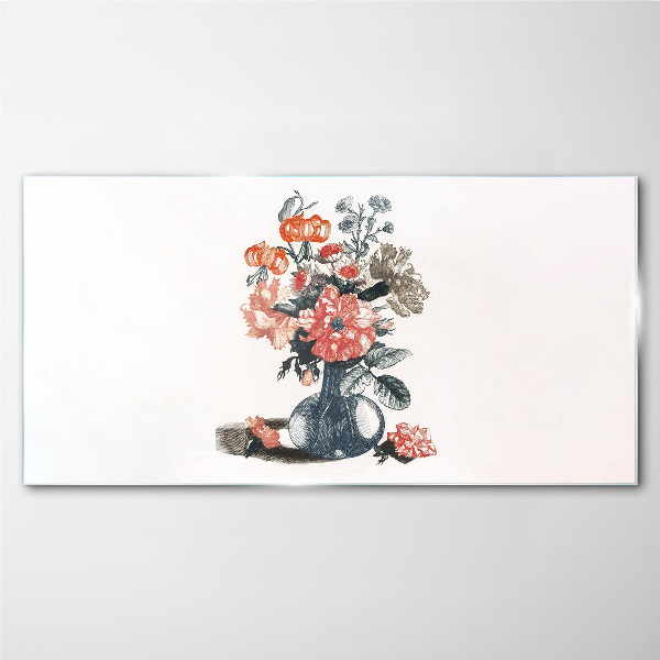 Tablou sticla Aranjament floral in vaza