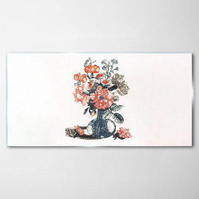 Tablou sticla Aranjament floral in vaza