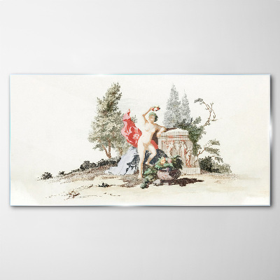 Tablou sticla Scenă mitologică cu fructe