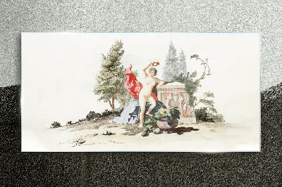 Tablou sticla Scenă mitologică cu fructe