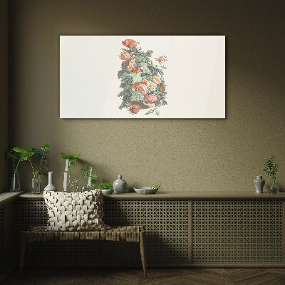 Tablou sticla Aranjament floral in vaza