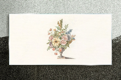 Tablou sticla Buchet de flori într-o vază