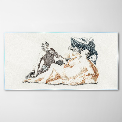 Tablou sticla Scenă mitologică cu zeități